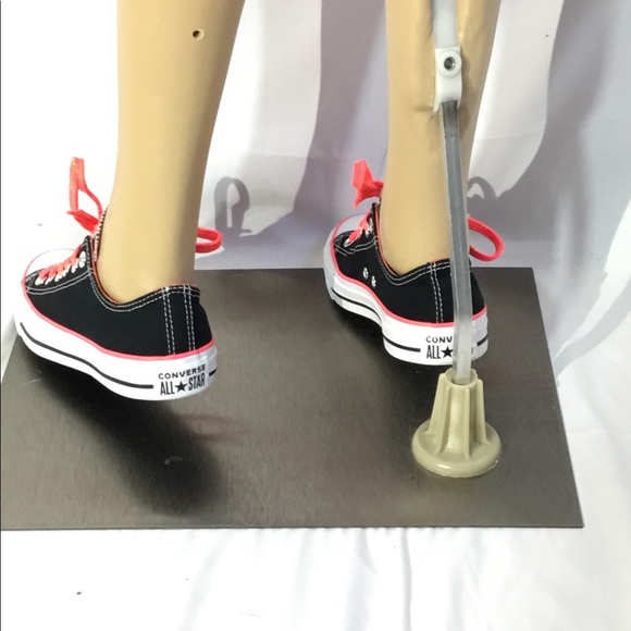 Converse All Star CTAS OX Black and Pink Sneakers - Picture 3 of 6